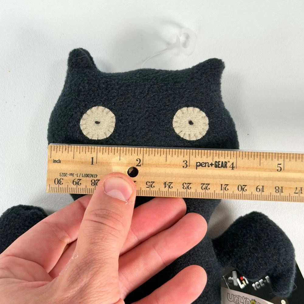 Uglydoll Little Uglys Ice-Bat Plush Toy Small Black Monster Goth
